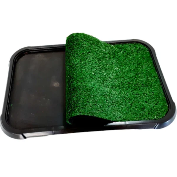 Sanitário Pet Xixi Fácil Tapete Para Cães e Gatos Com Grama - Image 4