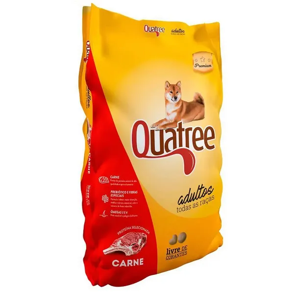 Ração Seca Quatree Carne 15kg para Cães Adultos