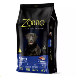 Ração Zorro Premium Adulto Raça Media E Grande 15kg